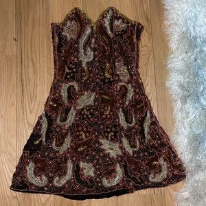 Vintage dress and very snug fit.